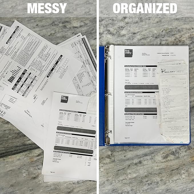 Samsill 200 Pack Sheet Protectors, 8.5x11 Inch Page Protectors for 3 Ring Binder, Standard Weight, Clear Protector, Letter Size, Top Loading, Acid Free