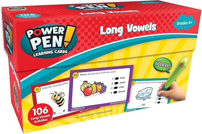 Teacher Created Resources Power Pen Learning Cards: Long Vowels (TCR6102)