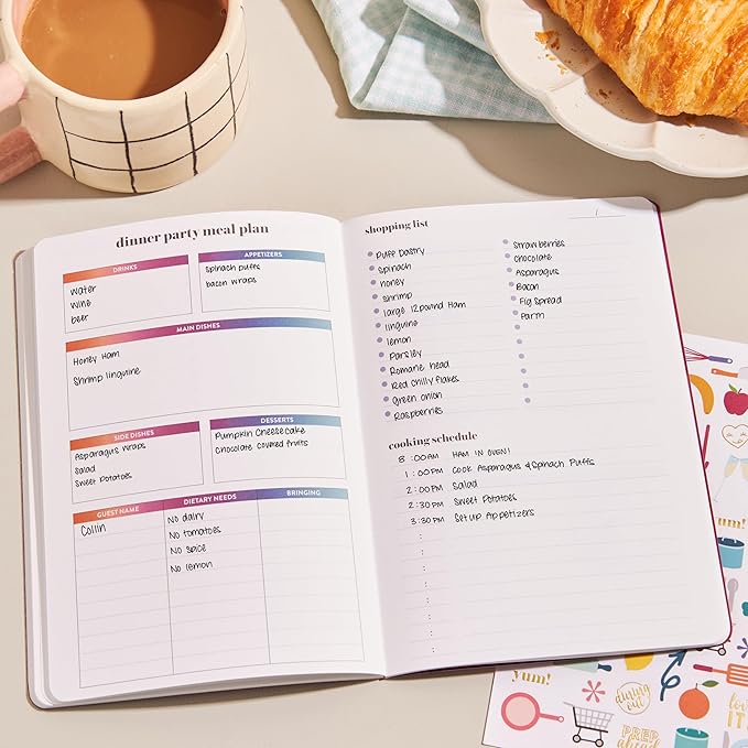 Erin Condren Meal Planner Petite Planner - Tie-Dye Stripes