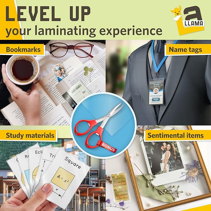 Thermal Laminating Pouches, 5.3 x 7.3 Inches, 3 Mil Thick, 50 Pack, Suited for Photo Size Laminating Sheets 5 x 7