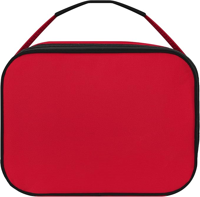 FOCO NBA Unisex-Adult Officially Licensed Wordmark Team Color Big Logo Basketball Zip Closure 7L Lunch Bag - Chicago Bulls