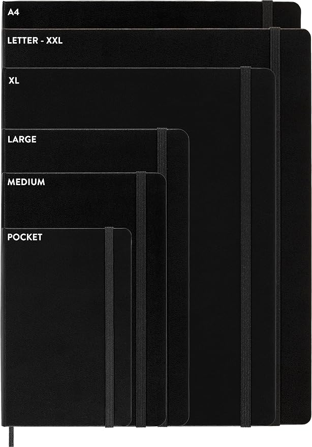 Moleskine Cahier Journal, Soft Cover, Large (3.5" x 5.5") Ruled/Lined, Black, 80 Pages (Set of 3)