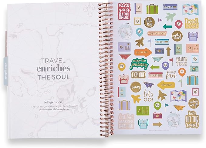 Erin Condren A5 Travel Journal Vacation Planner
