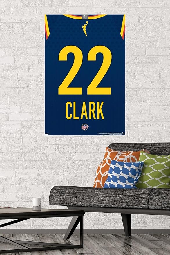 WNBA Indiana Fever - Caitlin Clark Jersey Wall Poster, 34L" x 22.4W", Unframed Version