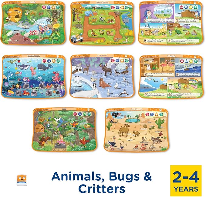 VTech Touch and Learn Activity Desk Deluxe 4-in-1 Pre-Kindergarten Expansion Pack Bundle for Age 2-4