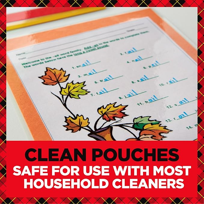 Scotch Thermal Pouches, Variety Pack, Letter Size, 4 in x 6 in Size, and Wallet Size Pouches