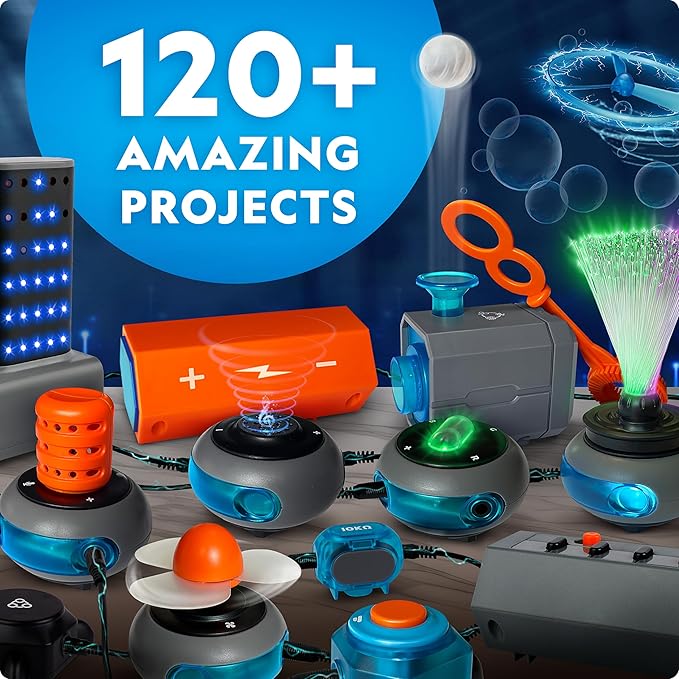 National Geographic Circuit Maker Kit - Electronics Kit for Kids with 120 Electrical Projects, Electric Circuit STEM Toy, Electronic Projects, Electrical Kit for Kids, Electricity Set