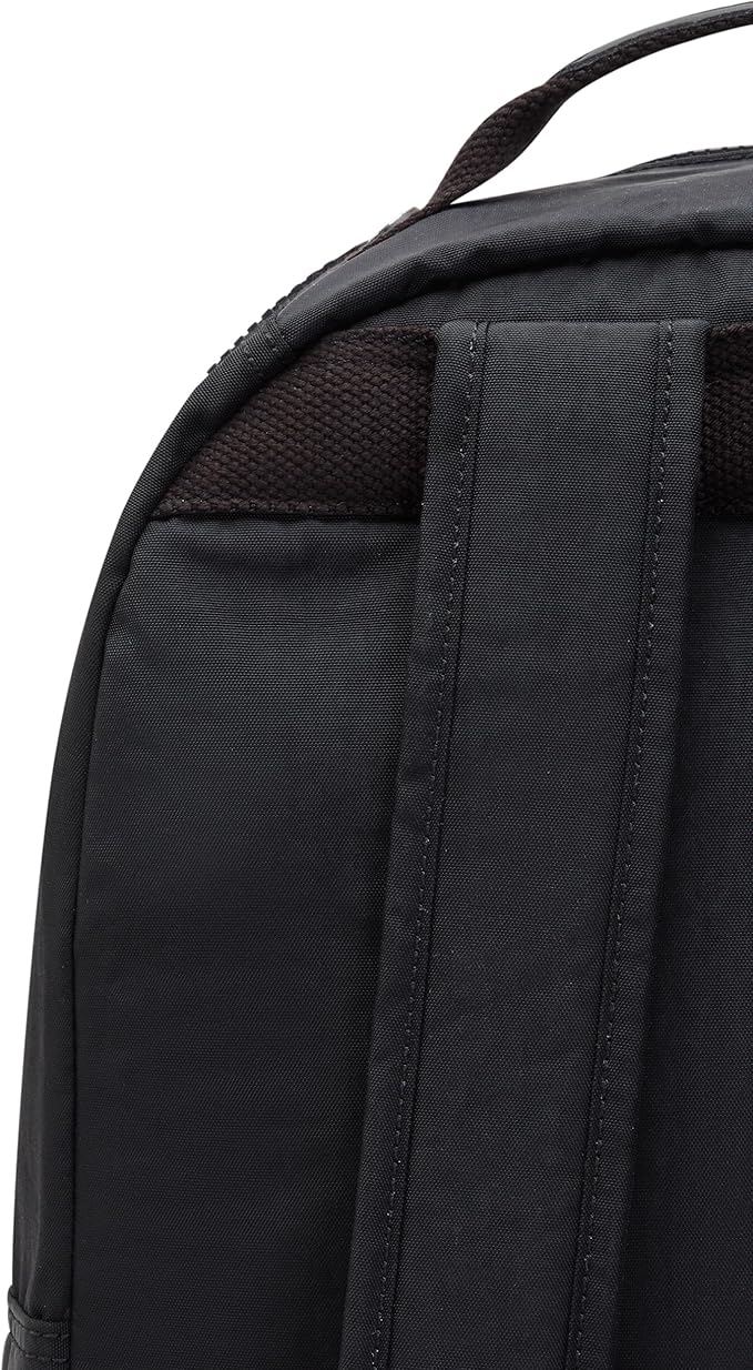 Kipling Women's Seoul 15" Laptop Backpack, Durable, Roomy with Padded Shoulder Straps, Built-In Protective Sleeve, Black Tonal Cu, 12.75''L x 17.25''H x 8''D