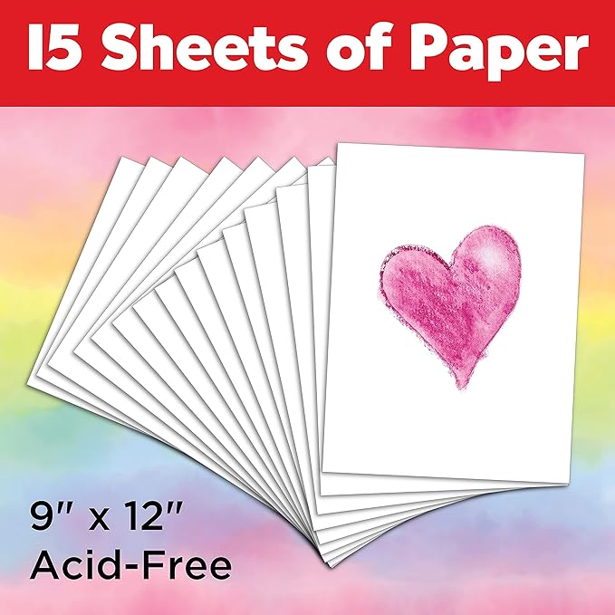 Faber-Castell Watercolor Paper Pad - 9x12 Inches, 15 Sheets - Cold Pressed Water Color Sketchbook, 140 lb/300 GSM