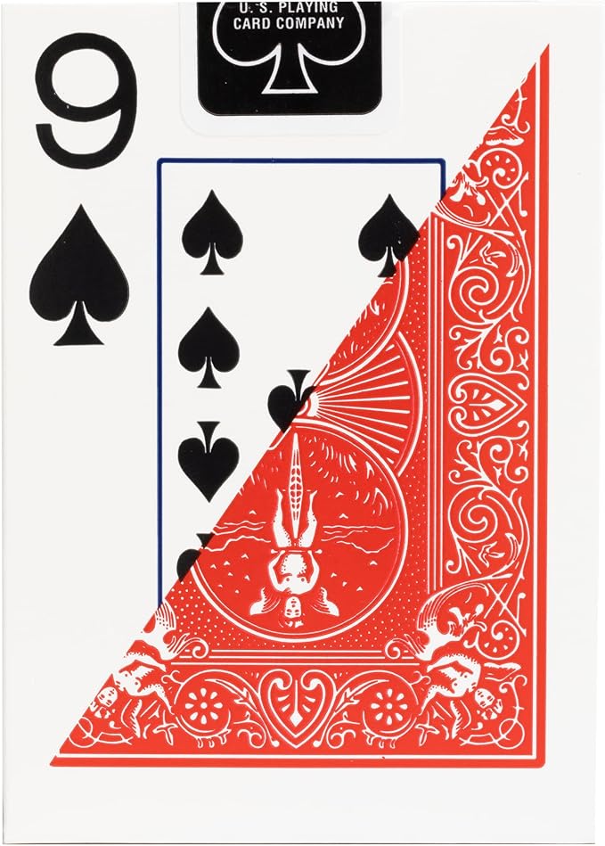 Bicycle Jumbo Pinochle Playing Cards - Large Print Easy to Read Numbers Suits Deck of Cards - Pinochle Deck