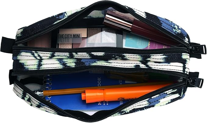 Roxy Da Rock Printed Supply Storage Bag Case (One Size) - Wild Wind Hibiscus Mirage