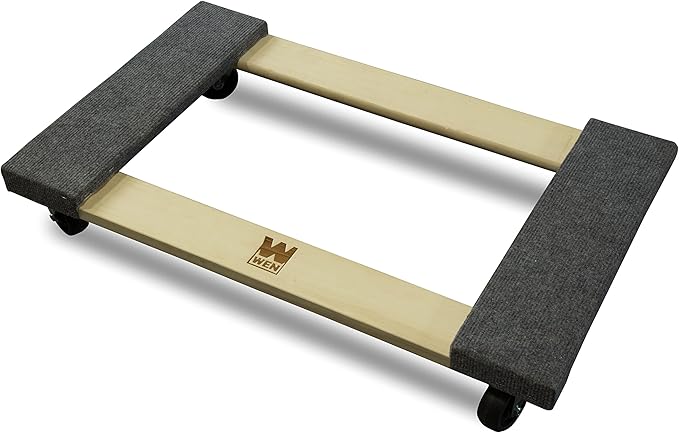 WEN 1320 lbs. Capacity 18 in. x 30 in. Hardwood Furniture Moving Dolly, Two Pack
