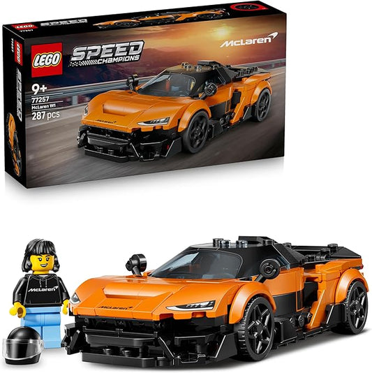Lego 77257 Speed Champion McLaren W1 Toy Birthday Present Blocks for Boys and Girls Children 9 Years Old 10 Years Old 11 Years Old Elementary School Vehicles Car Mini Car Interior Stylish