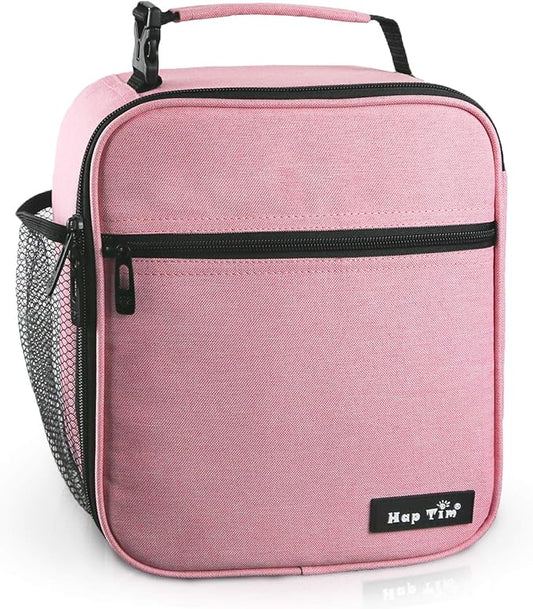 Hap Tim lunchbox for Adult, Insulated Lunch Bag for Women, Reusable Lunch Box, Spacious Lunchbag, Pink (18654-PK)