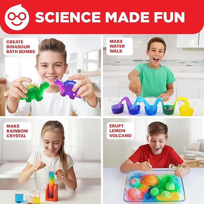 Doctor Jupiter Ultimate Science Kit, Chemistry Set for Kids Ages 8-10-12-14 | Birthday Gift Ideas for Boys & Girls 8,9,10+ Years Old | STEM Toy with 50+ Experiments | Learning & Educational Projects
