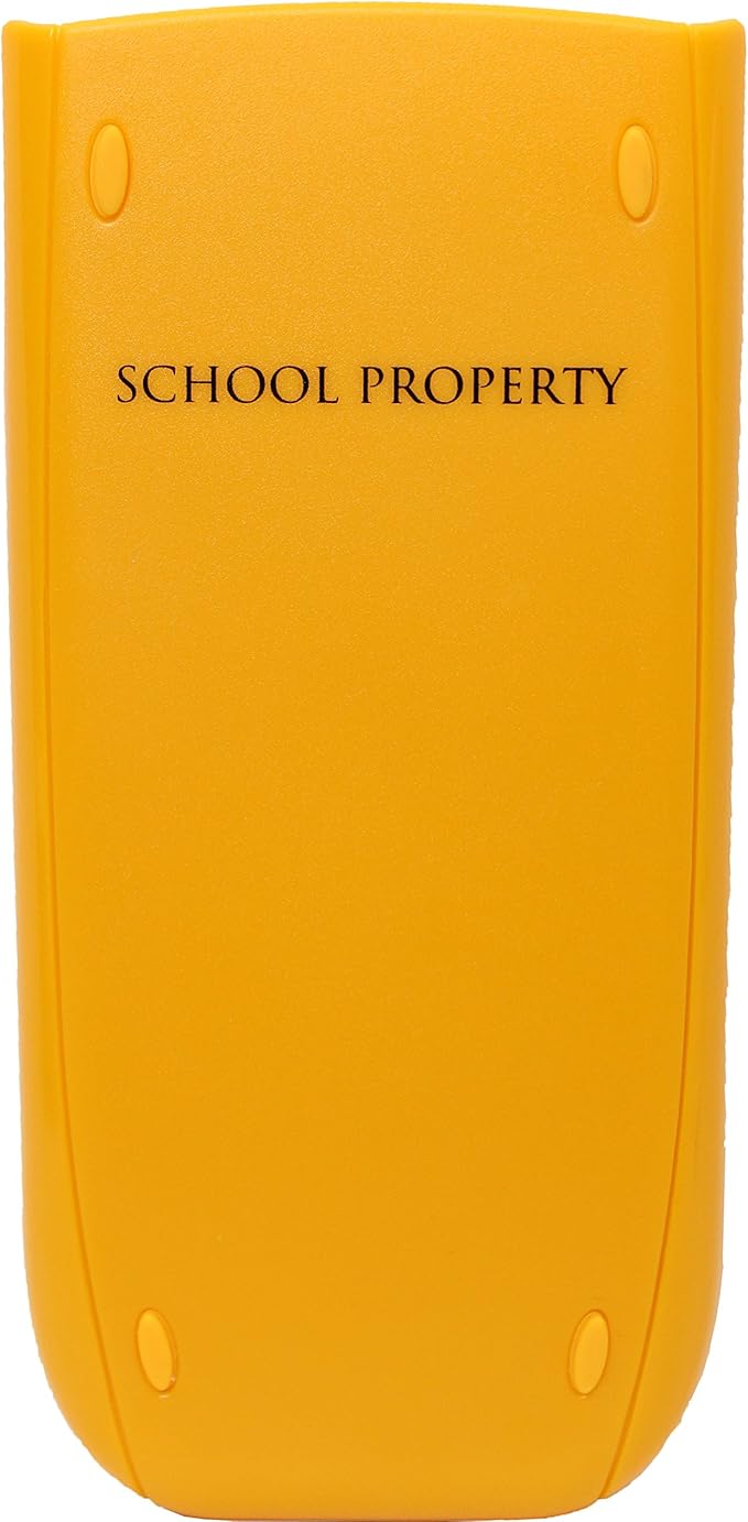Texas Instruments TI 84 Graphing Calculator Yellow Slide Cover