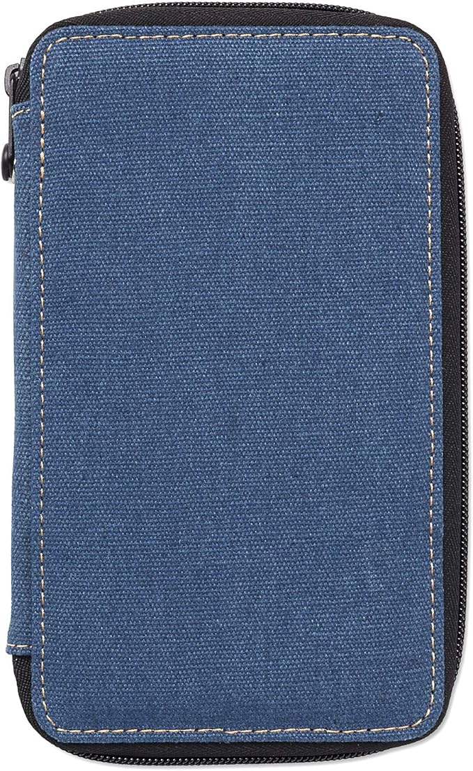 Speedball Art Products 254240 24 Pencil Storage Canvas Pencil Case, Denim