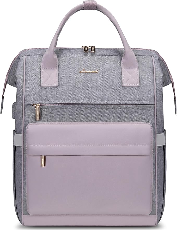 LOVEVOOK Laptop Backpack for Women,15.6 Inch Work Teacher Nurse Bag,Business Computer Backpack Purse with USB Port,Stylish Casual Daypack for Travel