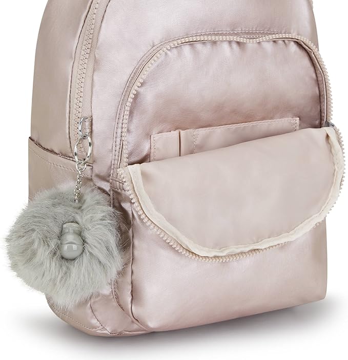 Kipling Seoul Small Metallic Tablet Backpack Metallic Rose