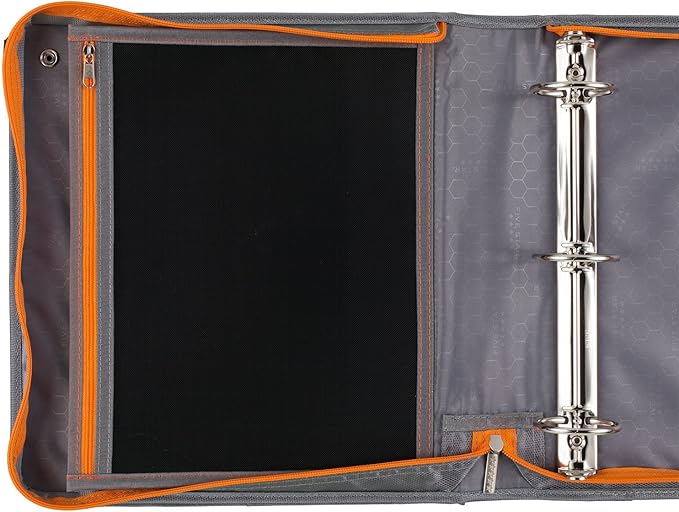 Five Star Sewn Zipper Binder, Fabric, 2 Inch 3 Ring Binder With 4 Inch Capacity, Assorted Colors, Color Selected For You, 1 Count (Pack of 1)