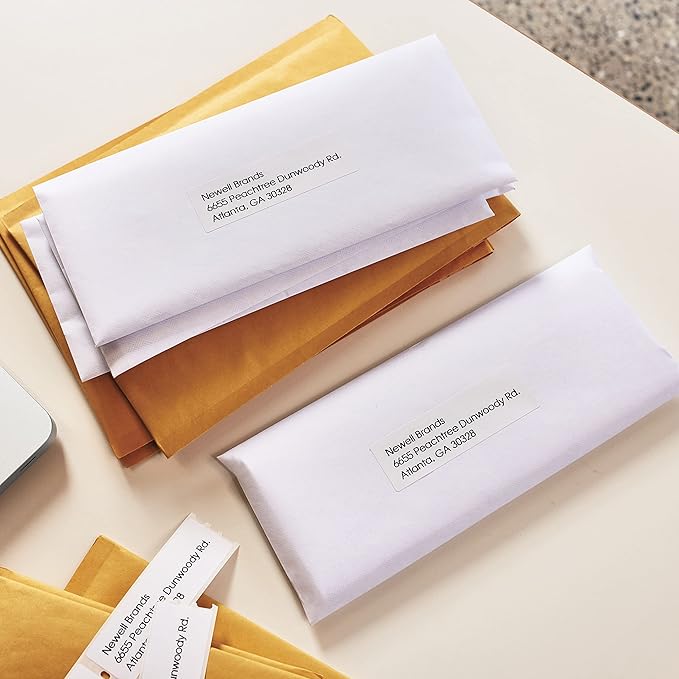 DYMO Authentic LW Mailing Address Labels for LabelWriter Label Printers, (1-1/8" x 3-1/2"), 3 Rolls of 350 (1050 Total)