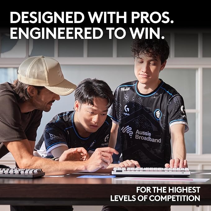 Logitech G PRO X TKL Lightspeed Wireless Gaming Keyboard, Ultra-Portable Tenkeyless Design, LIGHTSYNC RGB, PBT keycaps, Clicky Switches (GX Blue) - Black