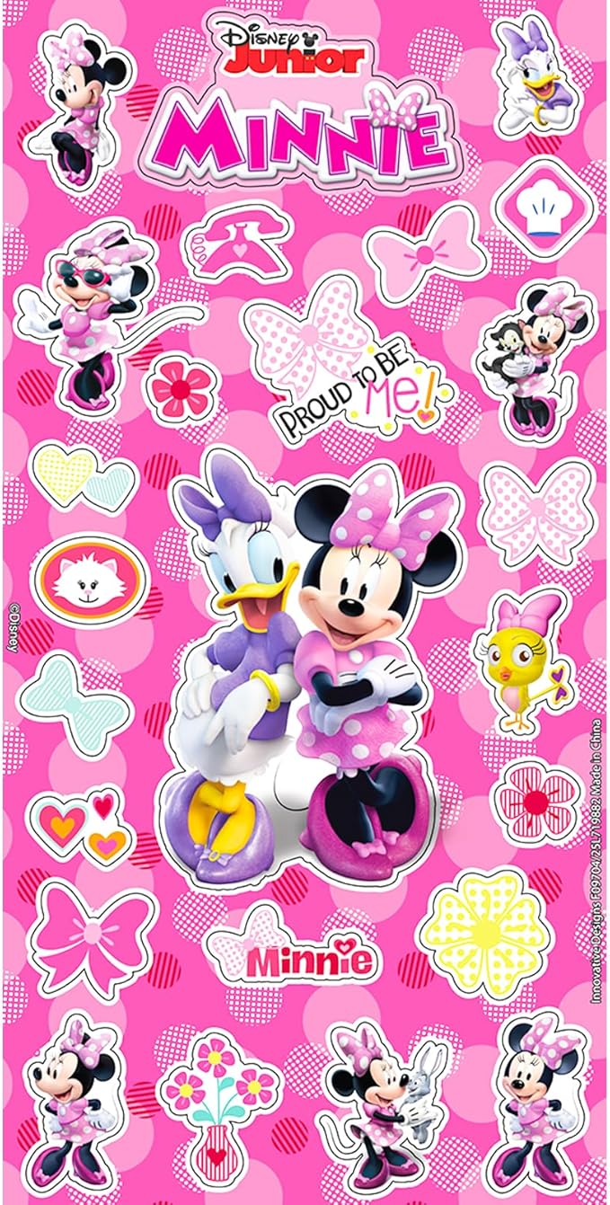 Disney Minnie Mouse Backpack with Lunch Box - 5 Pc Bundle of 16" Minnie School Bag, Lunch Box, Stickers, More (Minnie Mouse School Supplies)