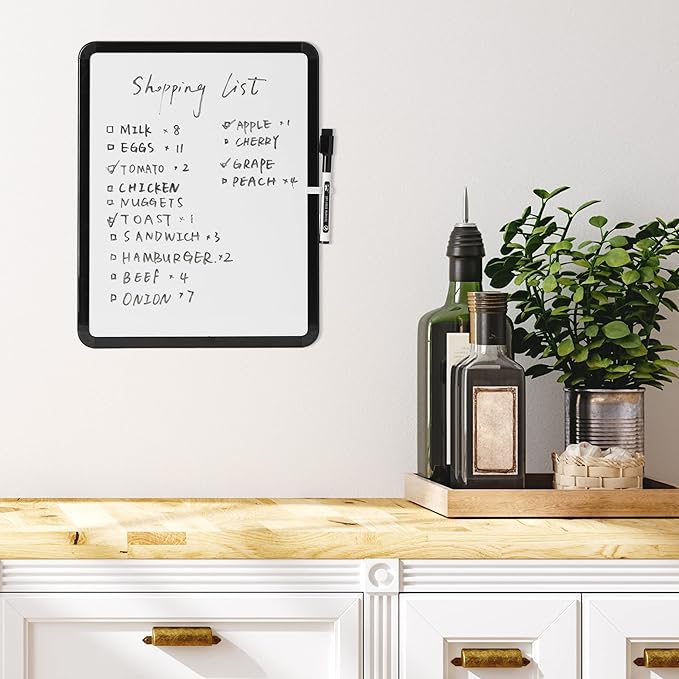 Mr. Pen- Dry Erase Board, 14” x 11” with a Black Dry Erase Marker, Small Mini White Board for Students