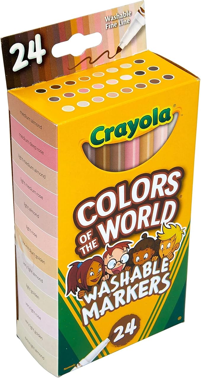 Crayola Colors of the World Markers 24 Count