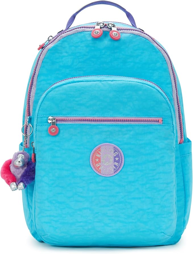 Kipling Women's Seoul Fc 15" Laptop Backpack, Durable, Roomy with Padded Shoulder Straps, Built-In Protective Sleeve