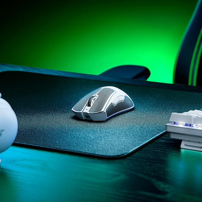 Razer DeathAdder V3 Pro Gaming Mouse: 63g Ultra Lightweight - Focus Pro 30K Optical Sensor - Fast Optical Switches Gen-3 - HyperSpeed Wireless - 5 Programmable Buttons - 90 Hr Battery - Black