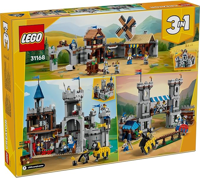 Lego Creator 31168 Medieval Knight Castle Toy Birthday Present Blocks Boys Girls Children 9 10 11 Years Old Elementary School Interior Stylish Figure Goods