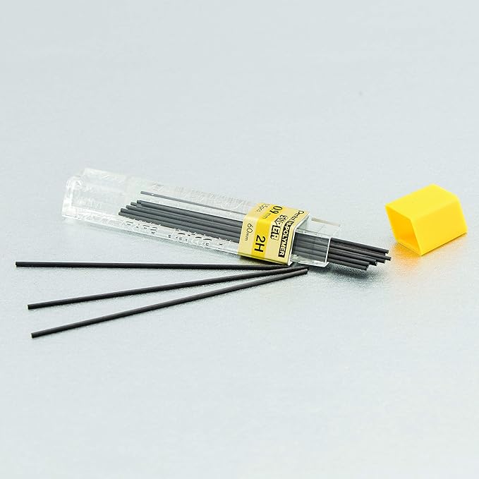 Pentel Super Hi-Polymer Lead Refill, 0.9mm Thick, 2H, 180 Pieces of Lead (50-9-2H)