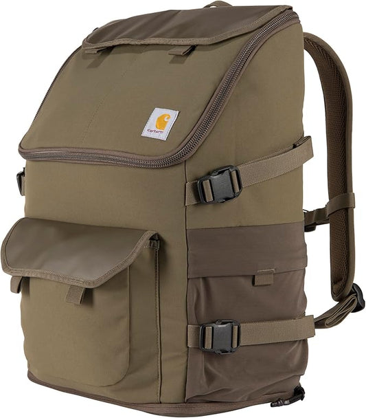 Carhartt 35L Nylon Workday Backpack, Durable Water-Resistant Pack with 15" Laptop Sleeve and Adjustable Shoulder Straps, Tarmac