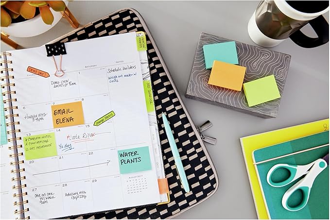 Post-it Mini Notes, 1 3/8 in. x 1 7/8 in., 24 Sticky Notes Pads, 100 Sheets per Pad, Poptimistic Collection, New Year Organization or Second Semester School Supplies