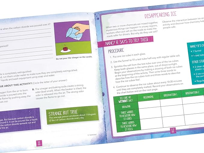 Educational Insights Nancy B's Science Club Stir-It-Up Chemistry Lab & Kitchen Experiments Journal