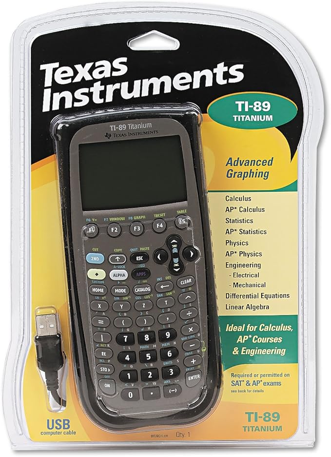 Texas Instruments TI-89 Titanium Graphing Calculator (packaging may differ)