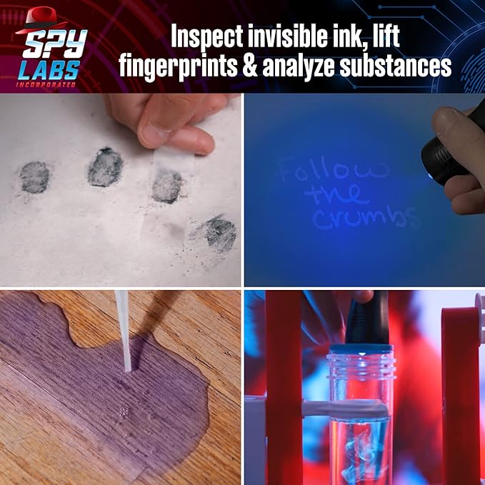 Spy Labs Inc: Forensic Investigation Kit by Thames & Kosmos | Includes Large Lab Setup to Collect & Analyze Evidence & Clues | Explore The Science of Detective Work | for Young Investigators