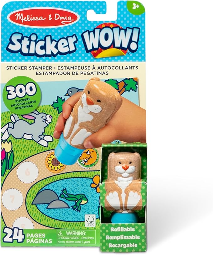 Melissa & Doug Bunny Sticker Activity Pad & Stamper Book, 1 EA