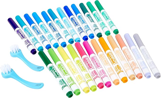 Crayola Scribble Scrubbie Pets Marker Refill & Expansion Set - 24 Washable Markers For Kids, Stocking Stuffers for Kids, Christmas Gifts For Girls & Boys [Amazon Exclusive]
