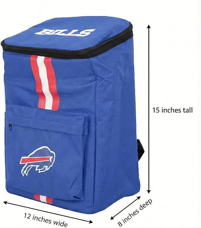 Cooler Backpack – Portable Soft Sided Ice Chest – Insulated Bag Holds 36 Cans - Football Gear – Show Your Team Spirit with Officially Licensed Fan Gear