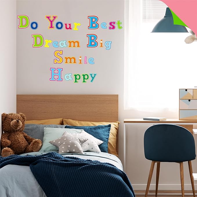 336 PCS Alphabet Combo Set, Large Size Block Letter Uppercase/Lowercase Letters, Numbers & Punctuation, Accents Cutouts for Classroom School Home Room Chalkboard Bulletin Board