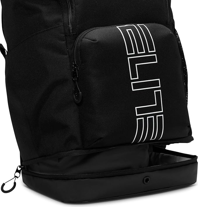Nike, Unisex, Varsity Elite Backpack (32L), Black/Black/Metallic Silver, One Size