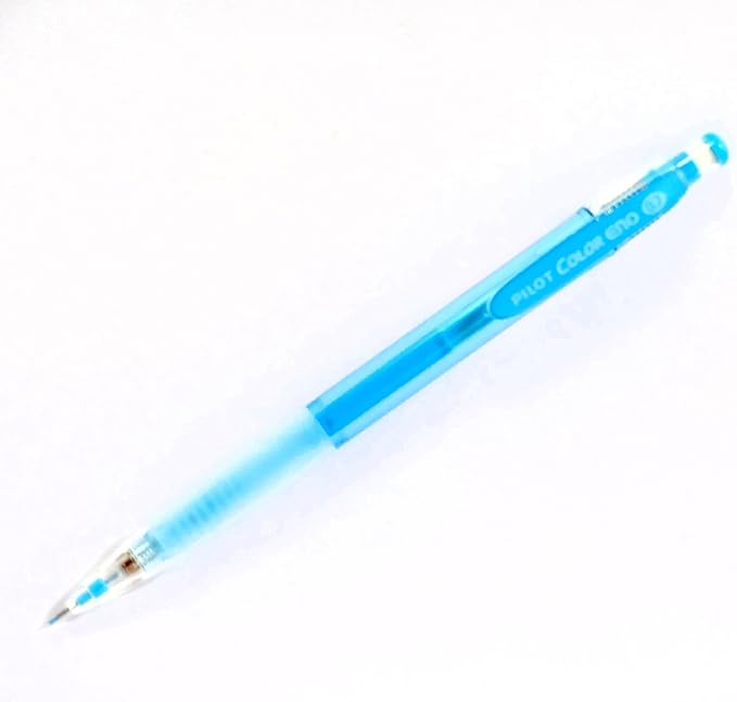Pilot Color Eno Soft Blue Set, 0.7mm Mechanical Pencil + Mechanical Pencil Lead 0.7mm, Soft Blue, 10 Leads(Japan Import)