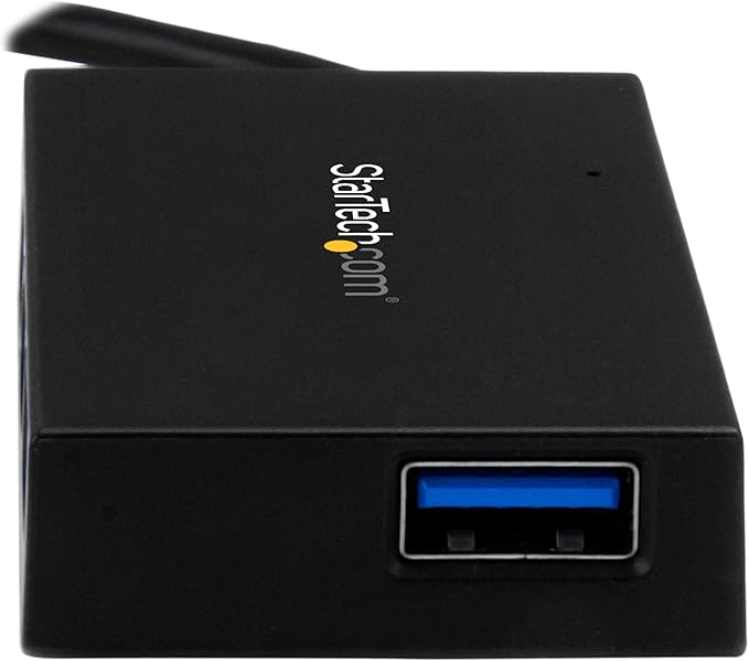 StarTech.com 4 Port USB C Hub - C to 4x A - USB 3.0 Hub - 4 Port USB Hub with Power Adapter - USB C to USB Adapter - USB Multiport Hub