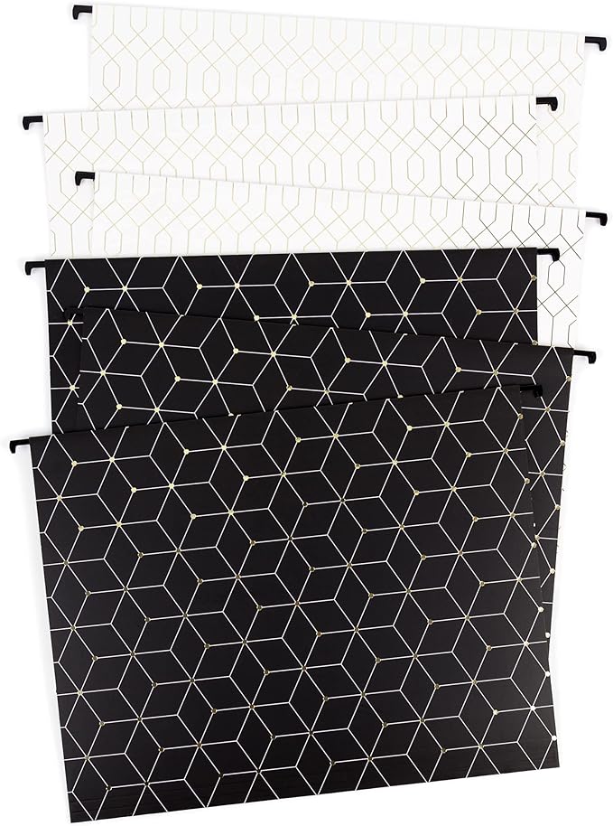 U Brands Hanging File Folders, Modern + Classic, 12 Count