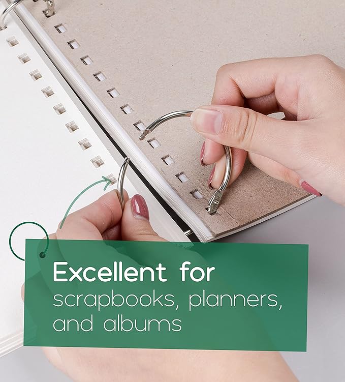 Mr. Pen- Loose Leaf Binder Ring, 20 Pack, 2 Inch, Binder Rings, Book Rings