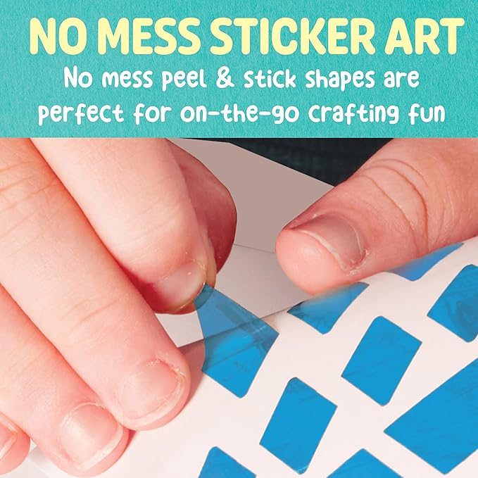 Creativity for Kids Sticker Sun Catchers Mini Craft Kit: Create 2 Suncatchers - Toddler Easter Basket Stuffers and Gifts, Arts & Crafts for Kids, Window Art for Kids (Ages 3+)