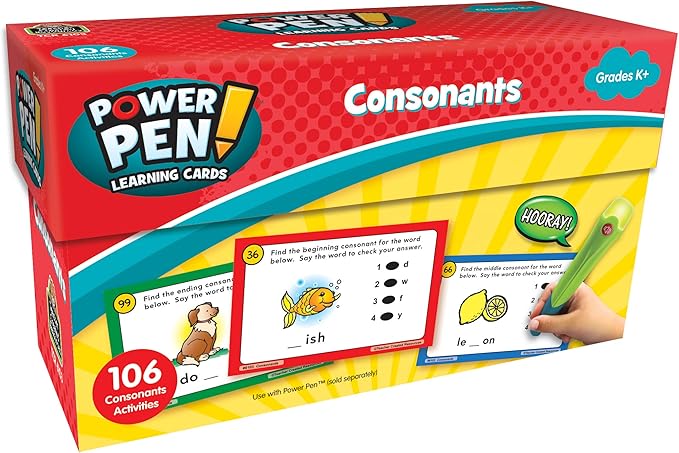 Teacher Created Resources Power Pen Learning Cards: Consonants Grade K (TCR6103)