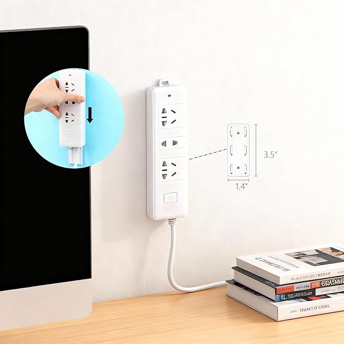 Ortarco Cord Cable Organizer Clips, 6 Pack Charging Wire Cable Holder for Desk Nightstand Phone